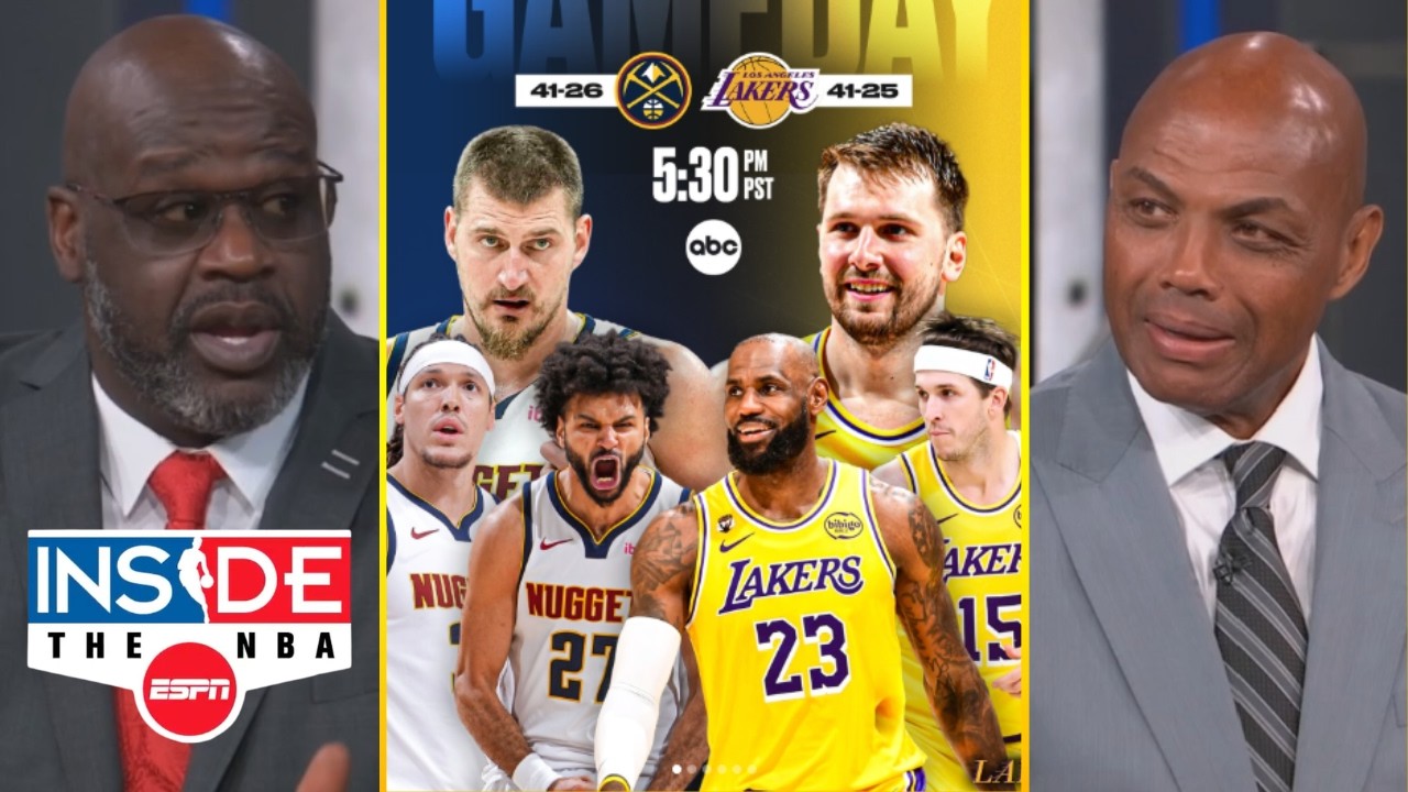 INSIDE THE NBA | Shaq bold predicts for Lakers vs. Nuggets: LeBron & Luka will OUTPLAY Jokic tonight