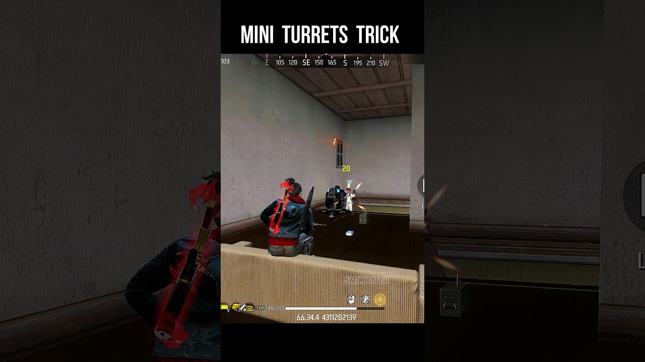 Mini Turrets Trick 🔥 New BR Rank Push Trick #srikantaff