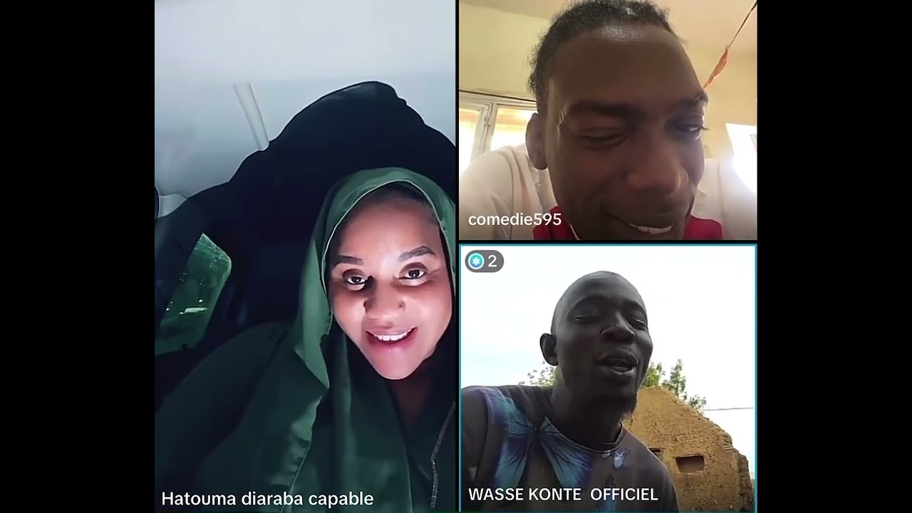 Adama Niakate en live avec hatouma Diarra sur Tiktok