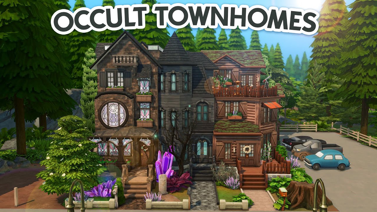 Оккультные таунхаусы 🧹🦇 🐺 // The Sims 4 Скоростное строительство