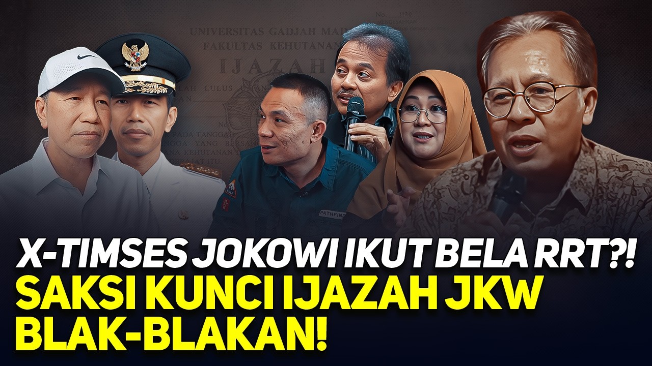 X-TIMSES JOKOWI IKUT BELA RRT?! SAKSI KUNCI IJAZAH JKW BLAK-BLAKAN!