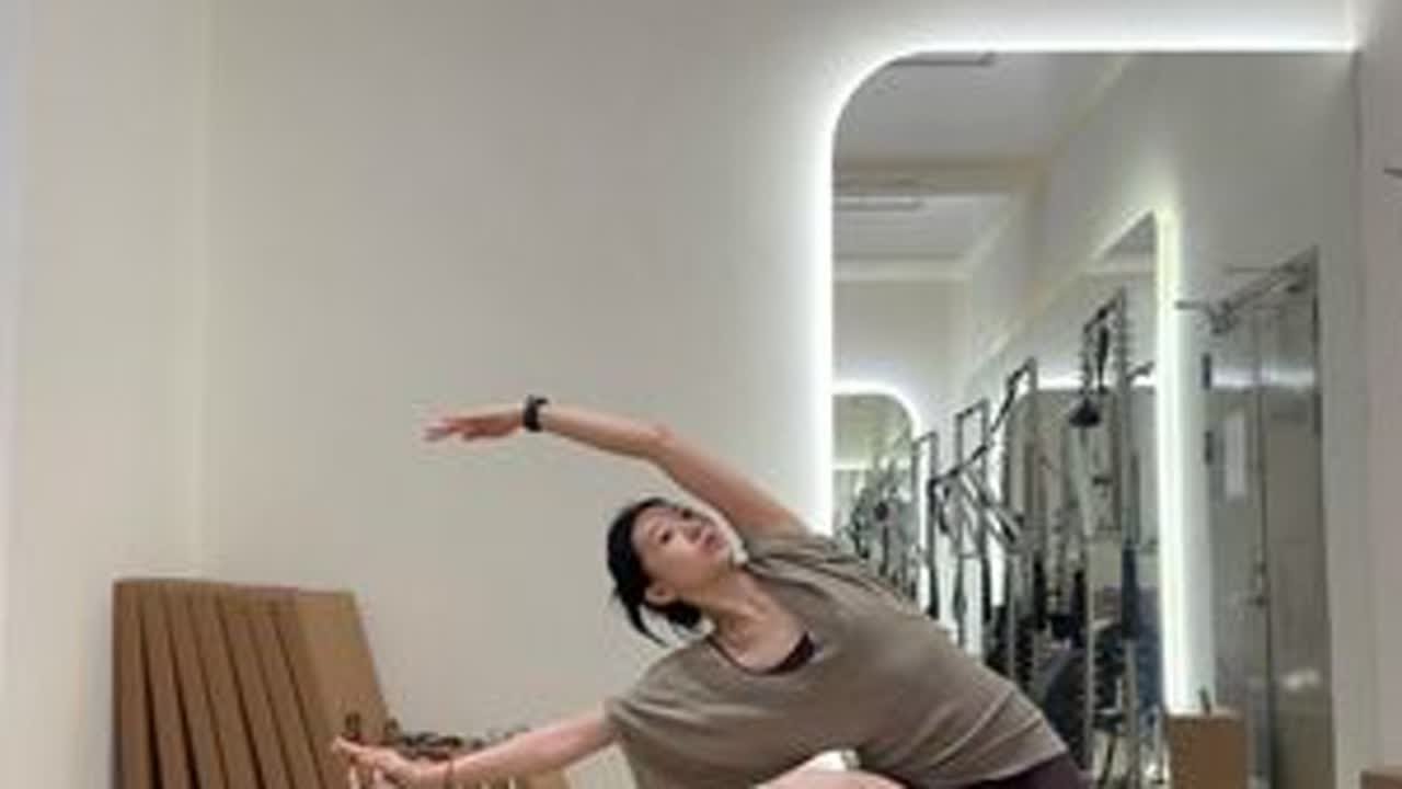一节完整的60min普拉提腰腹塑形课程 瘦腰腹 