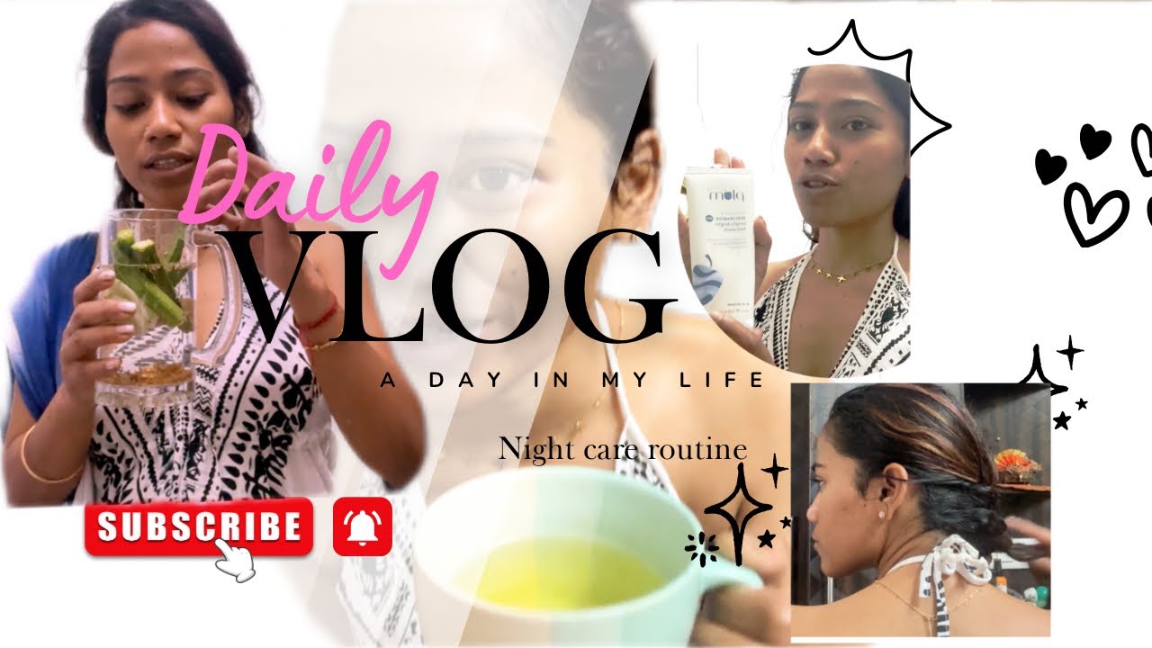 Full Night Routine: Glow Skin + Thick Hair Overnight! 🌙✨ #NightCare”