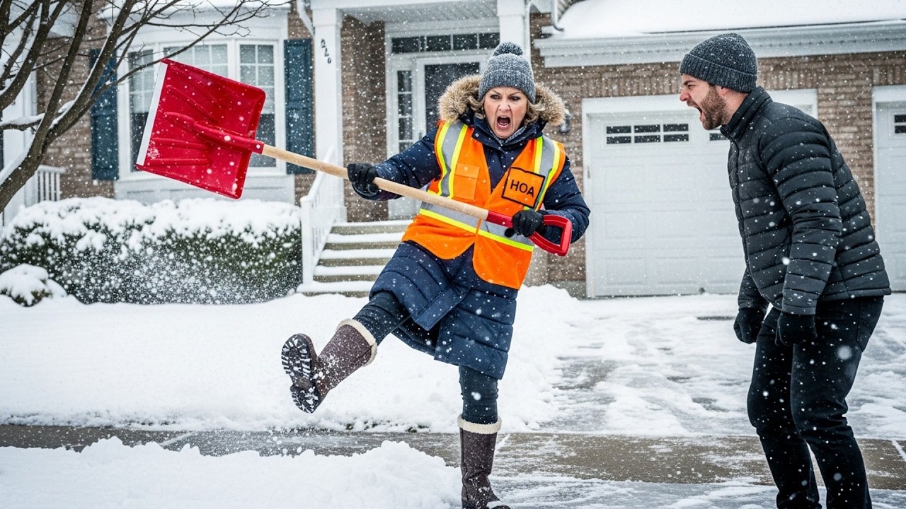 HOA Karen Stole My Snow Shovel During Storm, Then Slipped And Broke Her Ankle On Her Own Ice
