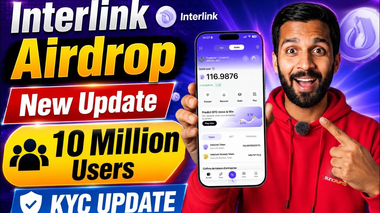 📌INTERLINK AIRDROP●10 MILLION USERS🤯NEW UPDATE|| KYC UPDATE || सबसे ज्यादा USERS😱