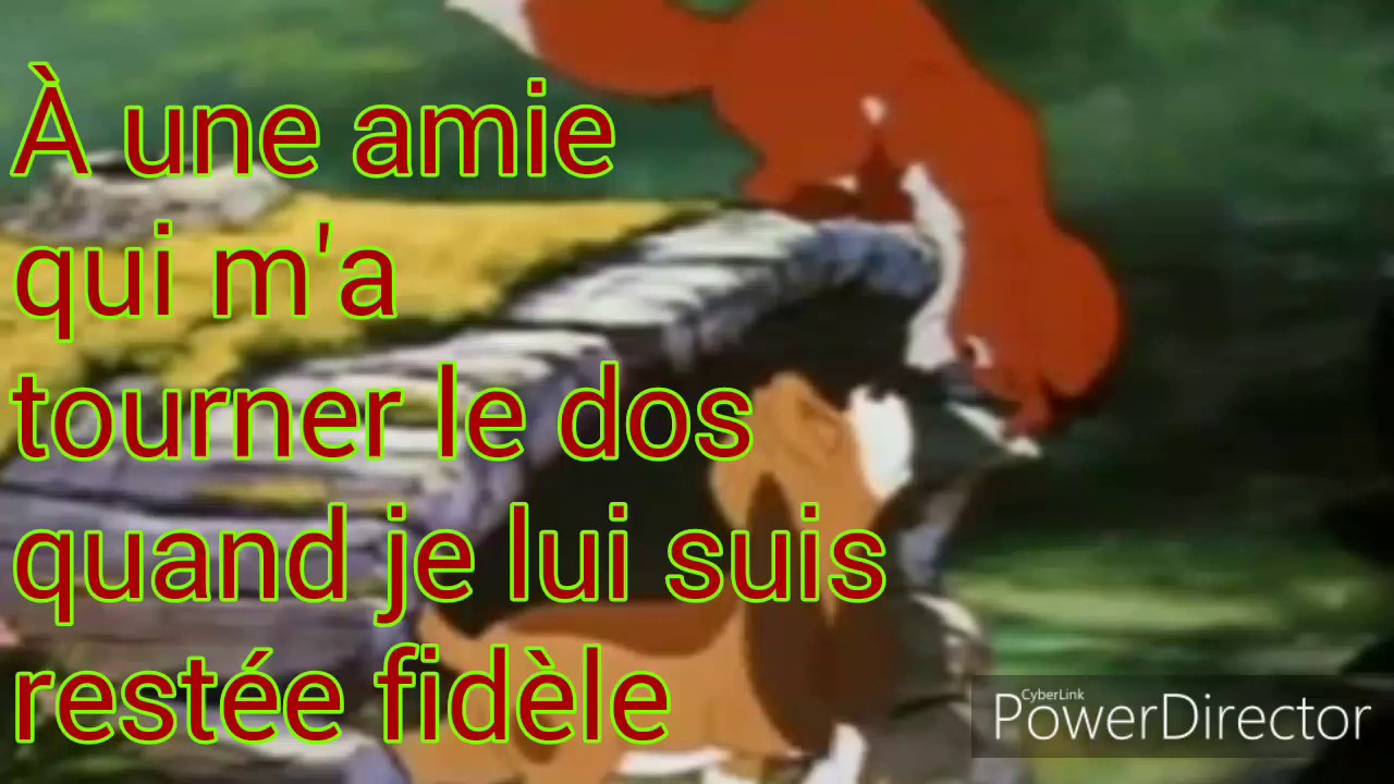 Amitié brisée mon cœur avait raison maître Gims AMV Rox et Rouky