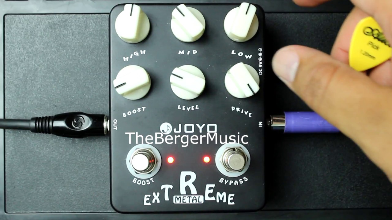 Pedal JOYO EXTREME METAL JF-17 Demo on a STRATOCASTER w/Single coil pickup