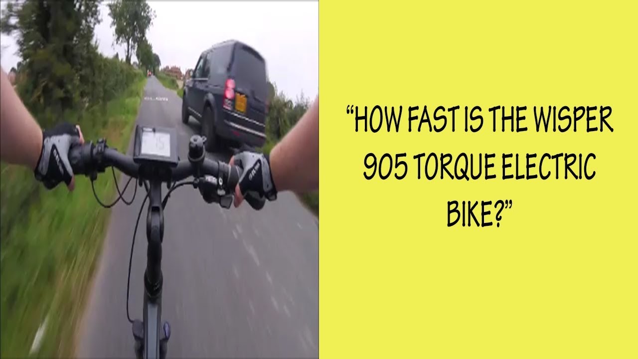 How fast is the Wisper 905 electric bike?
