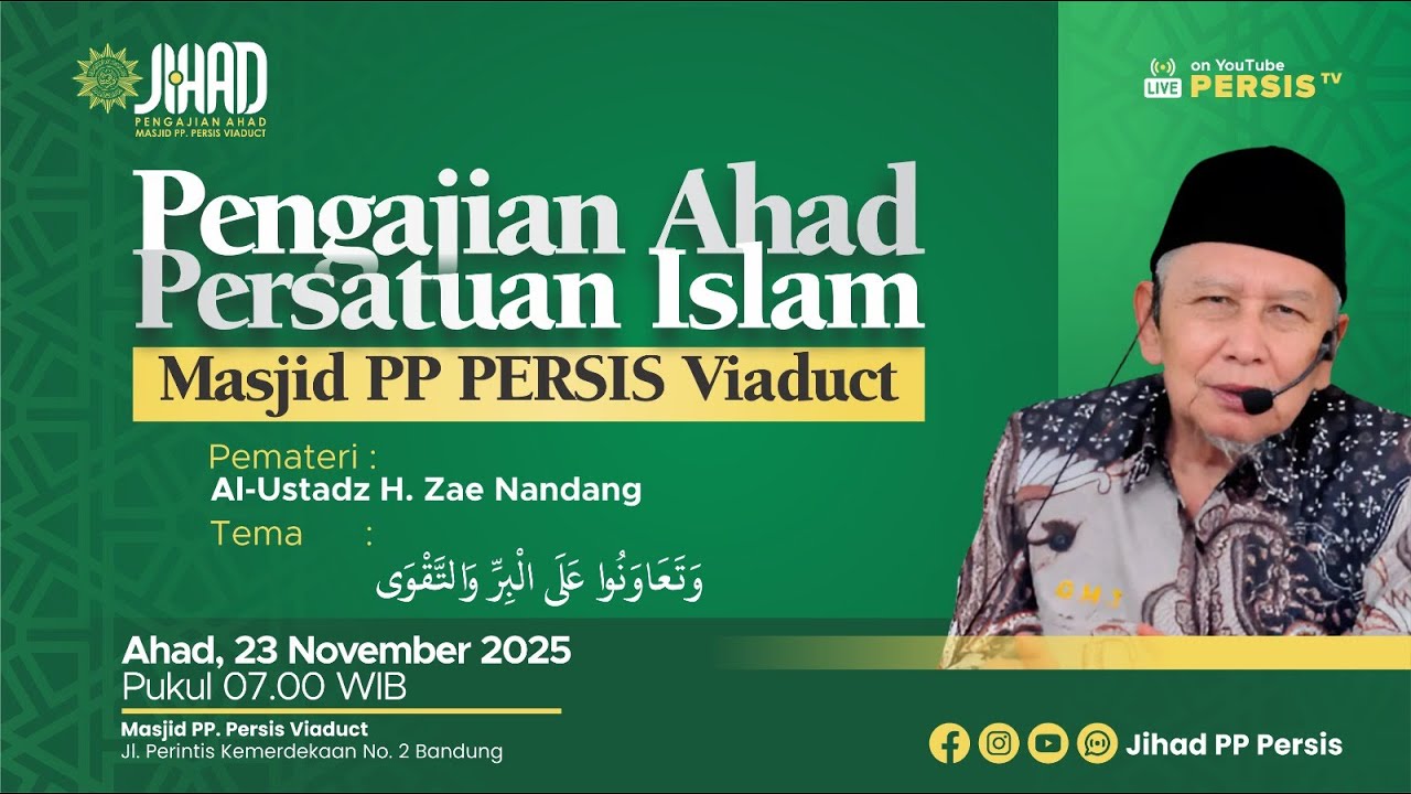 Dan Tolong Menolonglah Kamu Dalam Kebaikan Dan Taqwa Oleh : Al Ustadz H. Zae Nandang