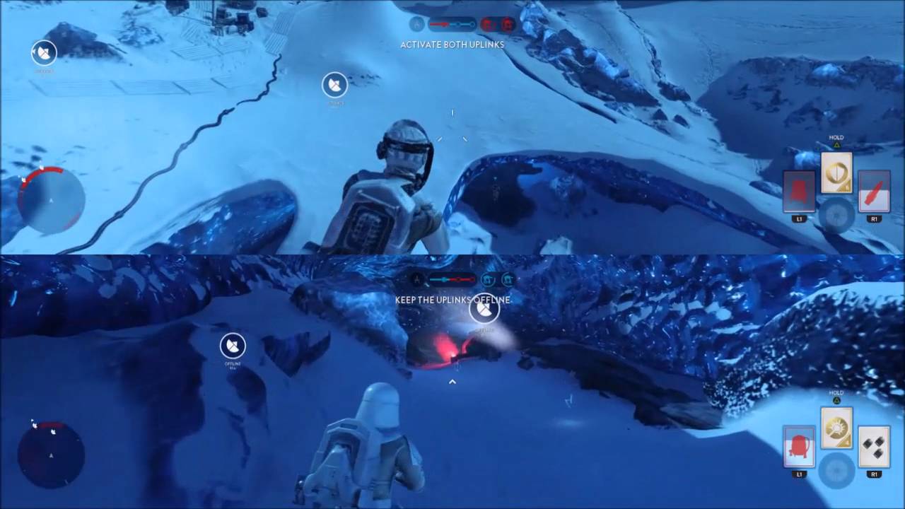 Star Wars Battlefront Skirmish Walker Assault Split Screen 3