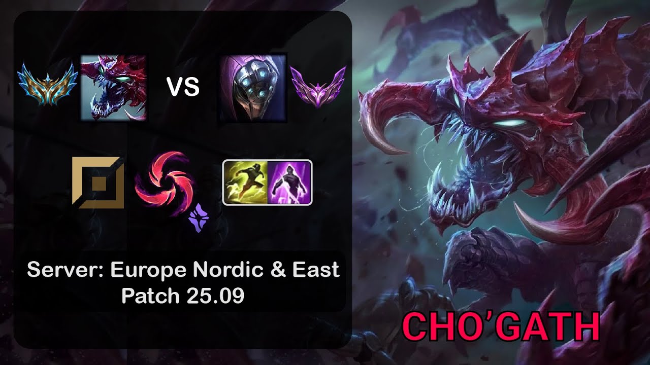 Cho'Gath Top vs Jax - EUNE Challenger - Patch 25.09