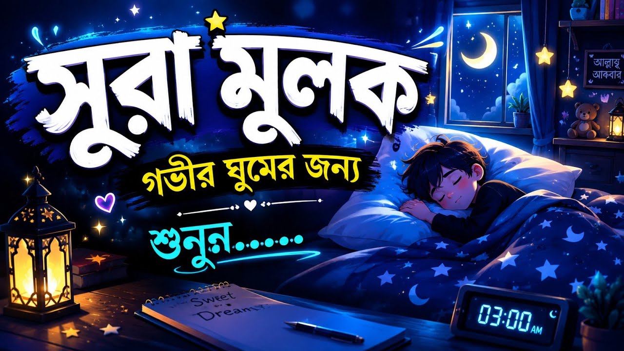 গভীর ঘুমের জন্য শুনুন সূরা আল মূলক খুব সুন্দর তেলাওয়াত। Surah Mulk/Shamsul haQue