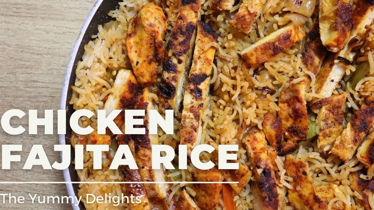 chicken fajita and rice | One-pan chicken fajita and rice | chicken fajita rice skillet