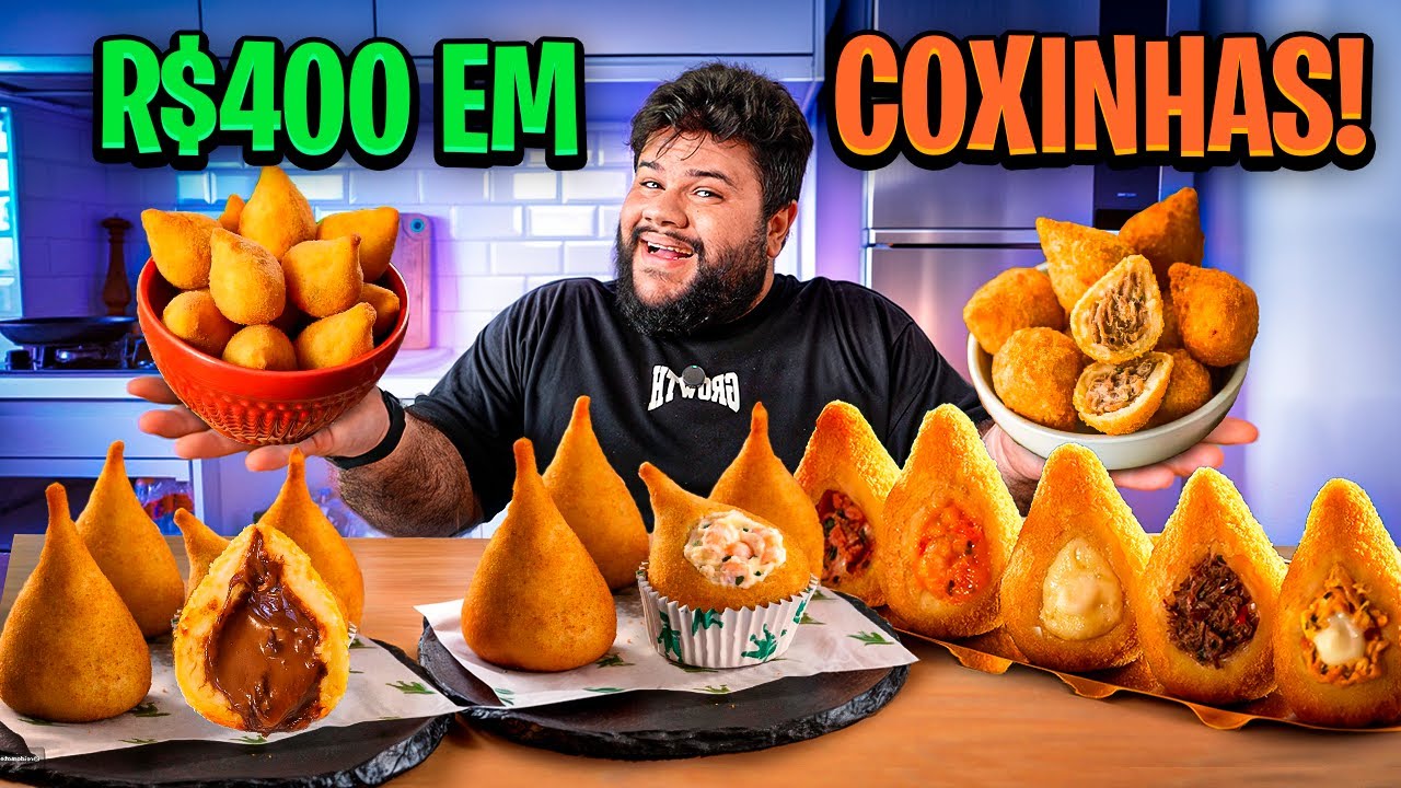 Comprei R$:400,00 de Coxinhas Diferentonas!