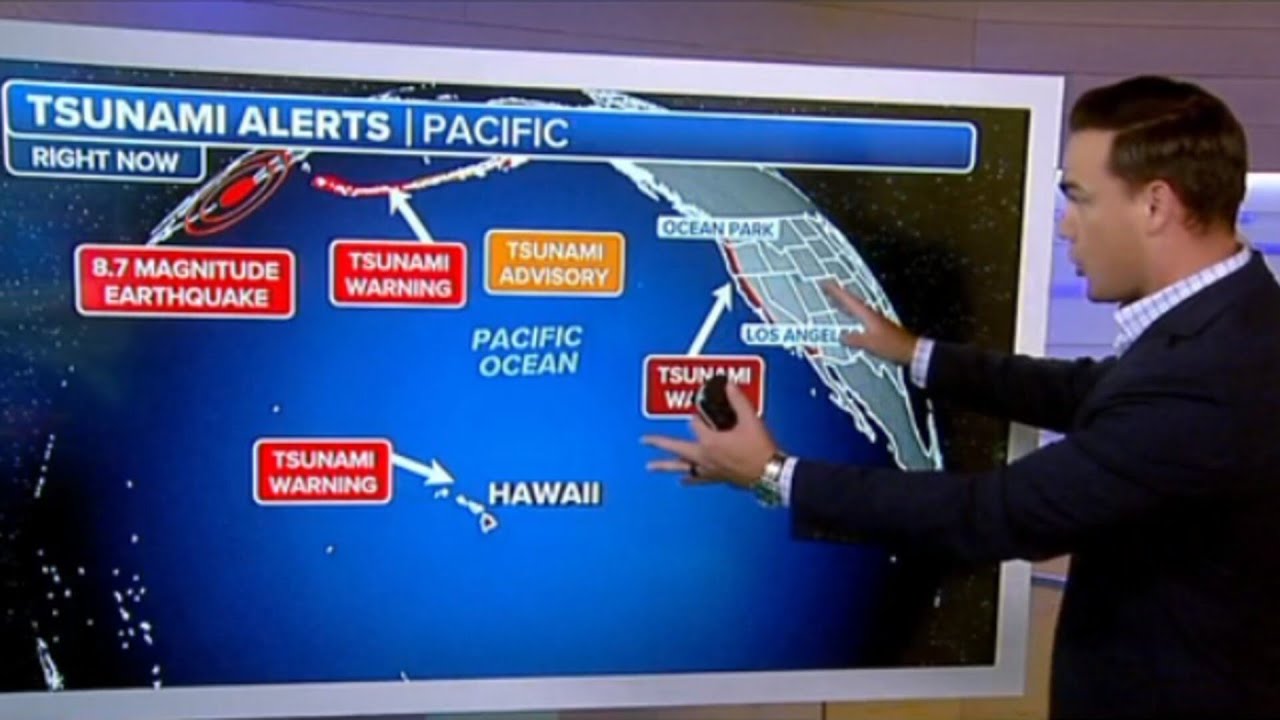 Sirens go off in Hawaii as millions brace for Tsunami threat following major Russian earthquake