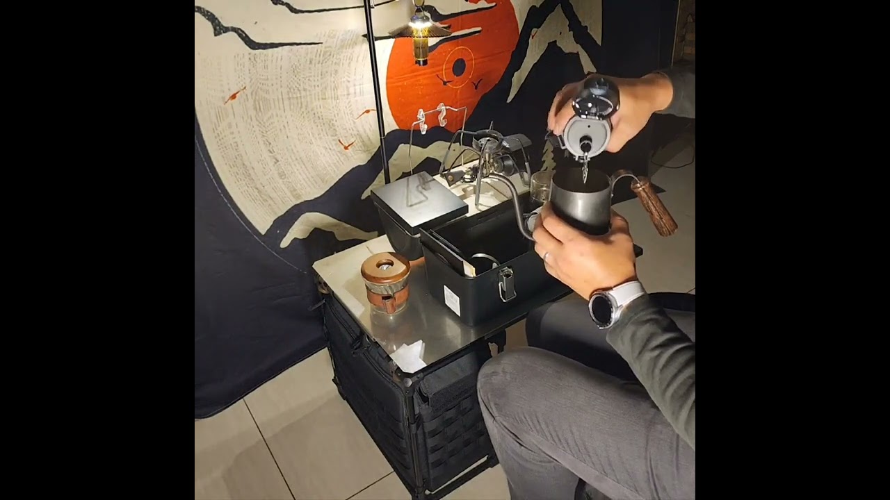 Helinox Field Office and Stanley Lunchbox coffee diy kit #helinox #stanleylunchbox #camping