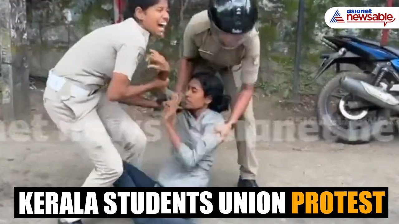 Kerala Plus One admission row: Police Drag Kerala Students Union Workers in Palakkad Protest