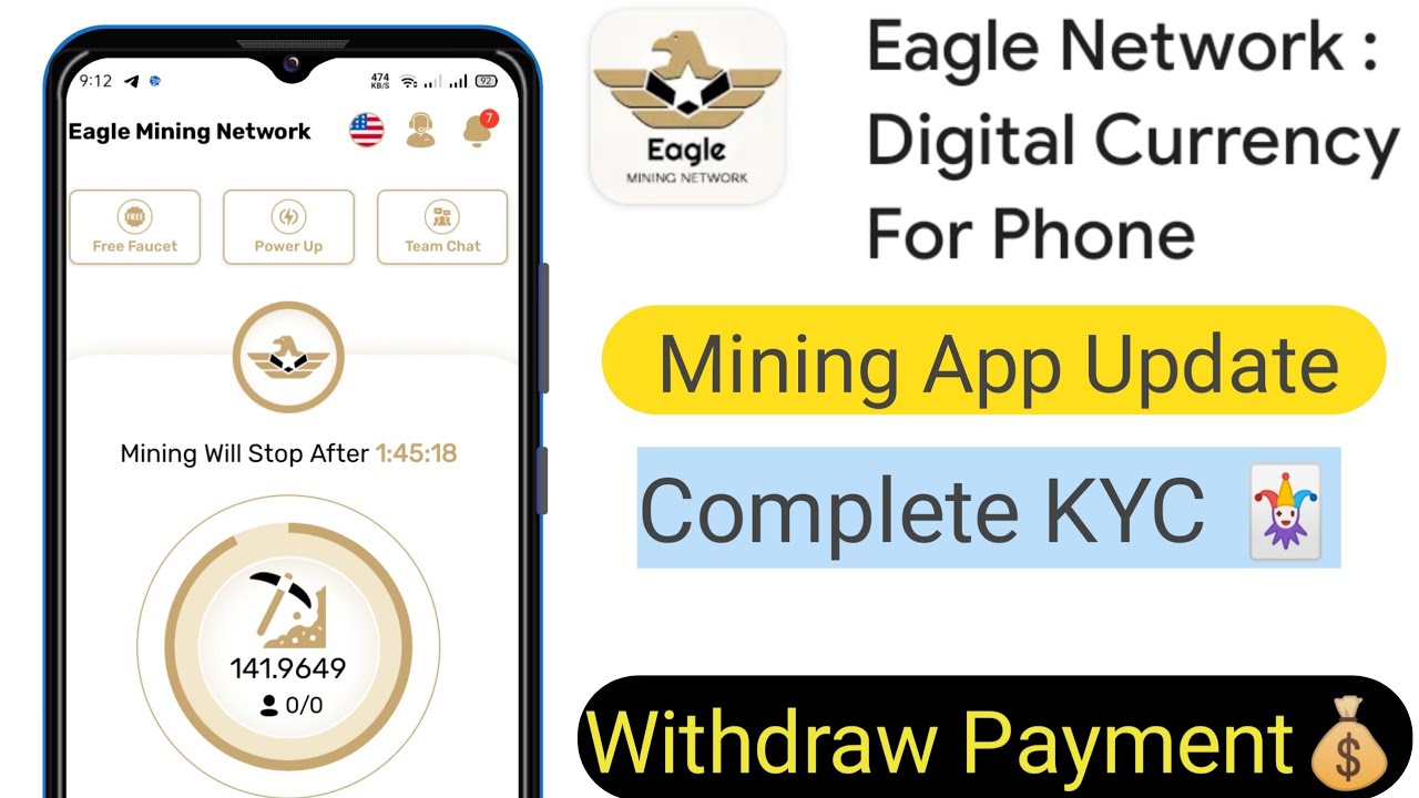 Eagle Network withdraw Update | Free Mining App | Online income bangla | Income App|Milon Tech To BD