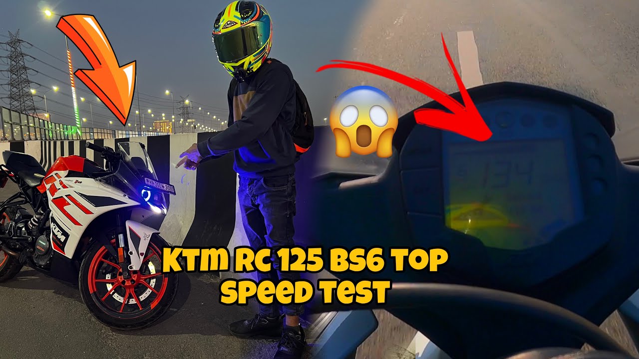 KTM RC 125 BS6 Top Speed Test &ndash; Unleashing the Beast! 🚀