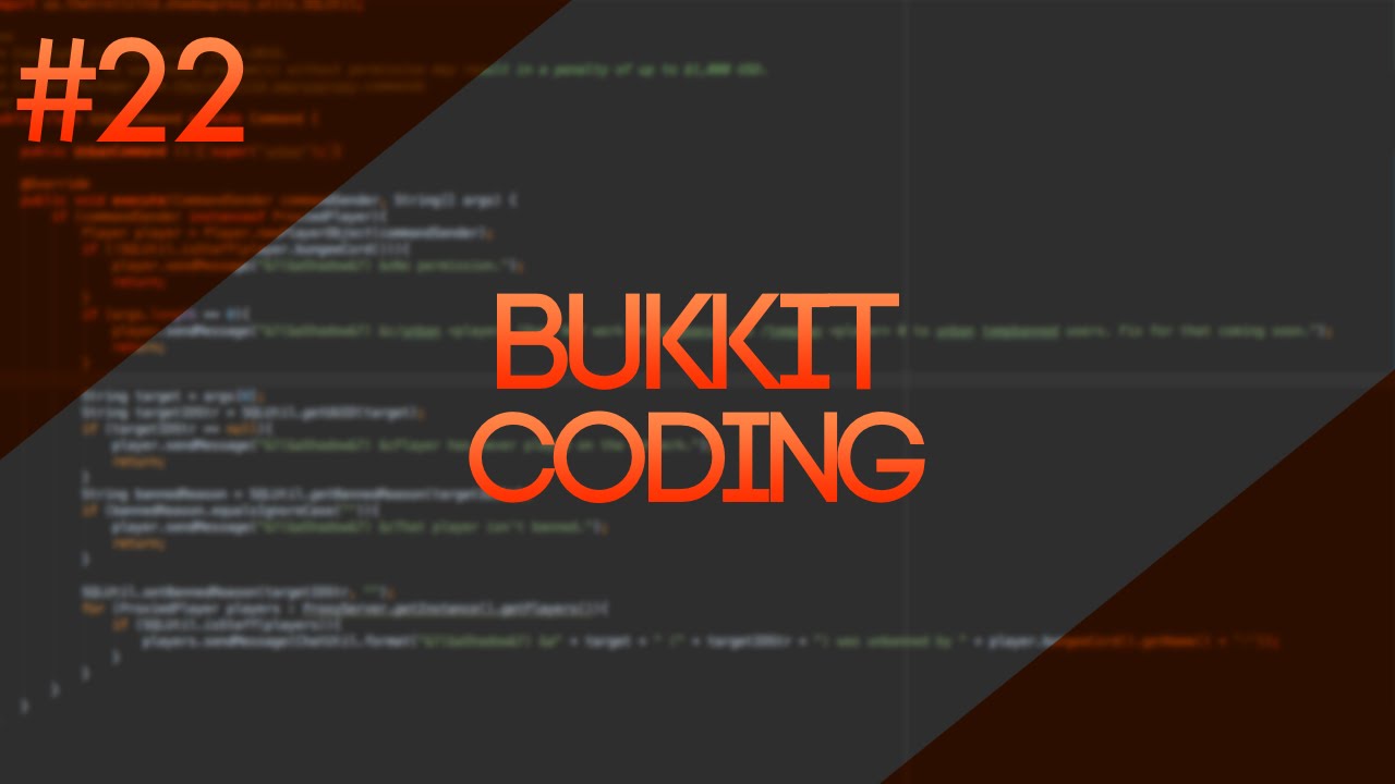 Bukkit Coding: Episode 22 - Minigame: GamePlayer Modifications ( BUKKIT CODING )