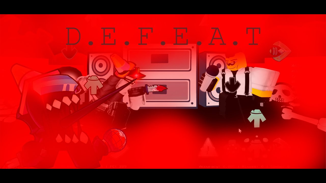 DEFEAT in ROBLOX(Turn your volume higher before watching)(You're gonna hear the keyboard alot)