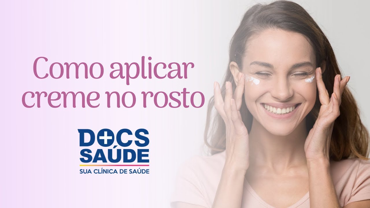 Como aplicar creme no rosto