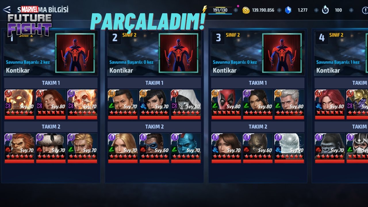 Bu Takımlar Rakipsiz! - İttifak Fethi İçin En İdeal Takımlar! | Marvel Future Fight