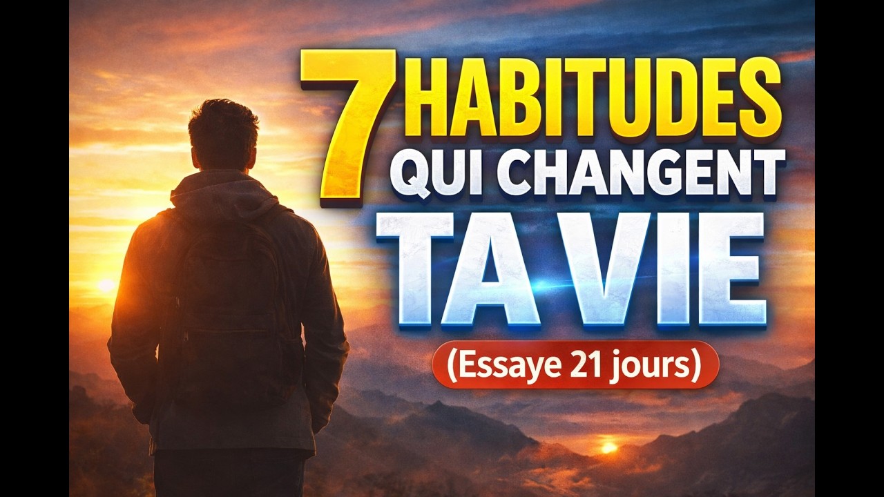 🔥 CES 7 HABITUDES SIMPLES VONT CHANGER TA VIE (Essaye 21 Jours)