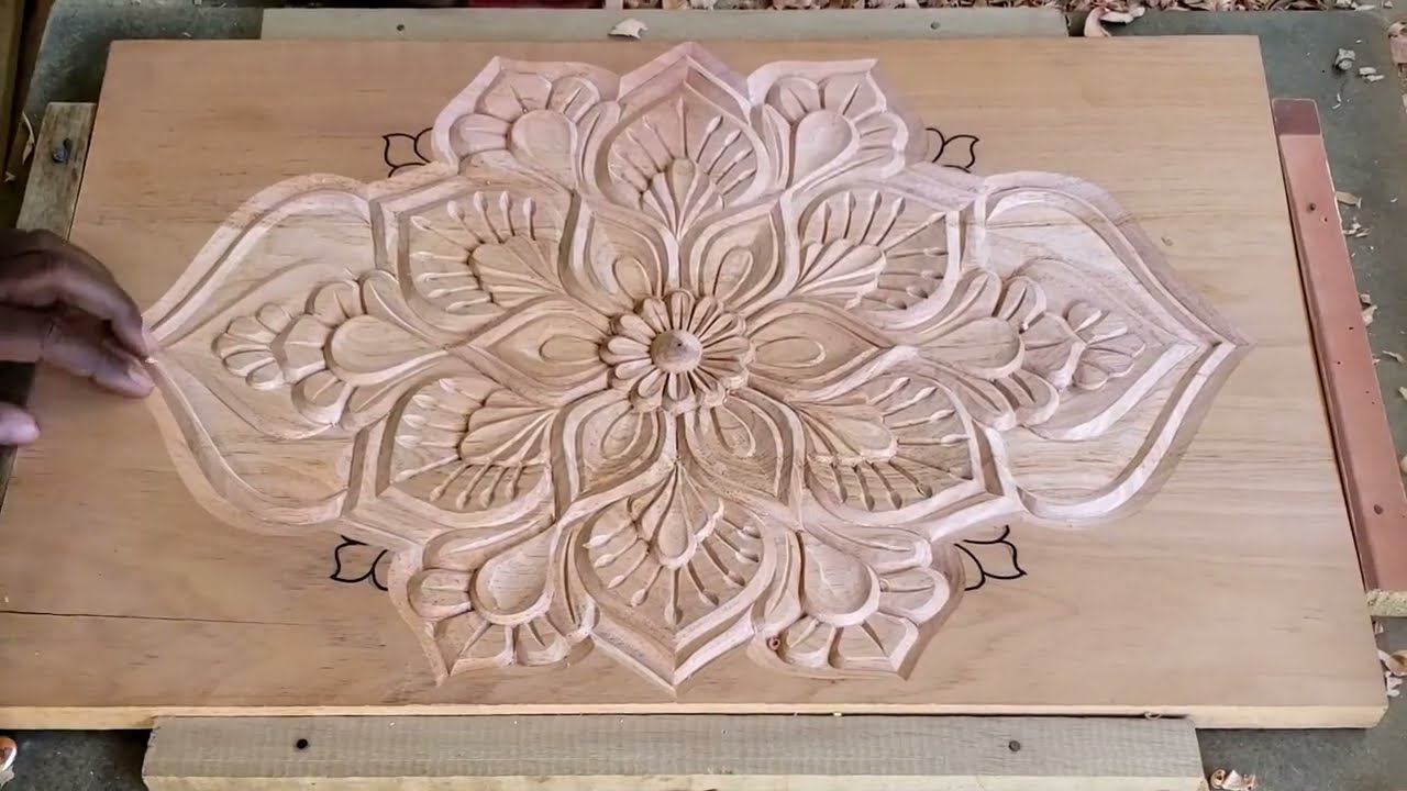 Tallado de cuadro en madera utilizando la técnica Mandala Ep.  4