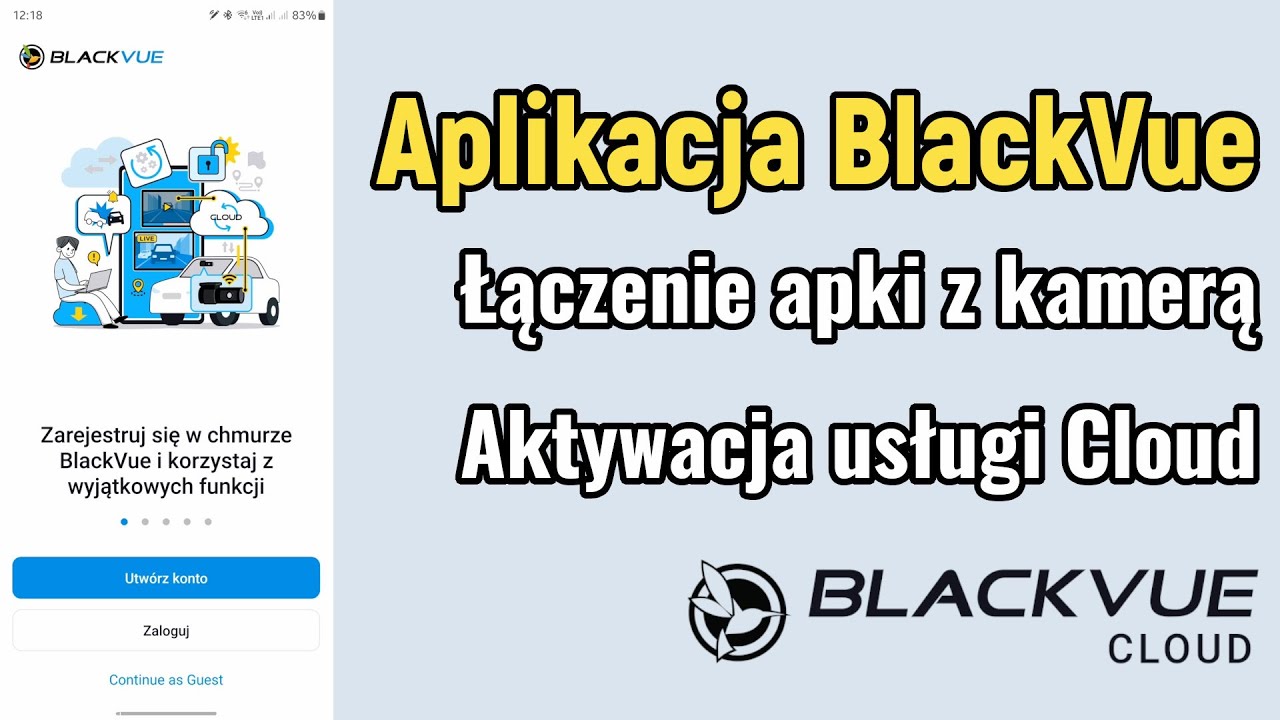 Aplikacja BlackVue (2023). Połączenie apki z kamerą. Aktywacja BlackVue Cloud. Poradnik / tutorial