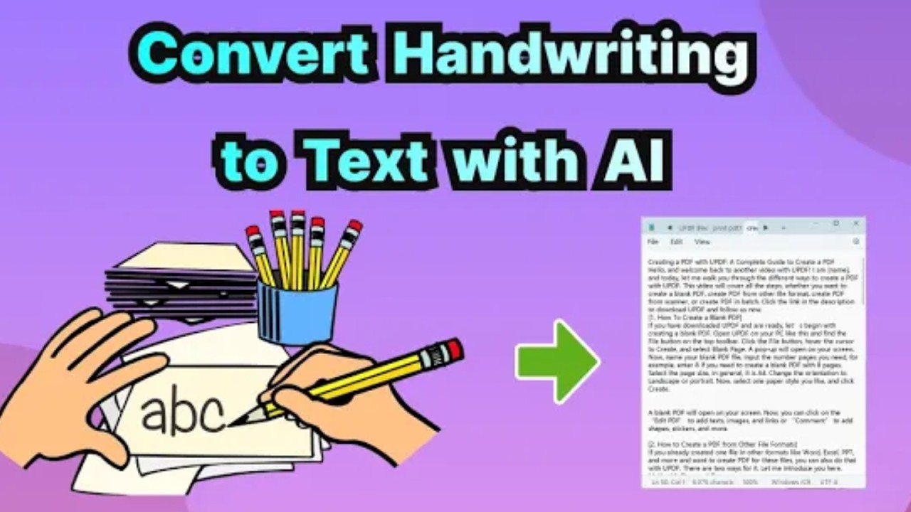 How to Convert Handwriting to Text with AI (Mobile and Desktop) - UPDF AI