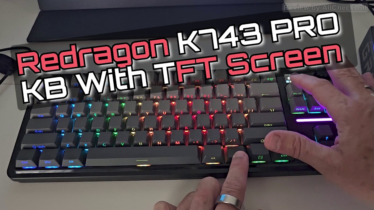 Redragon K743 PRO Gaming Keyboard Review &mdash; RGB, TFT Screen, Volume Knob & More