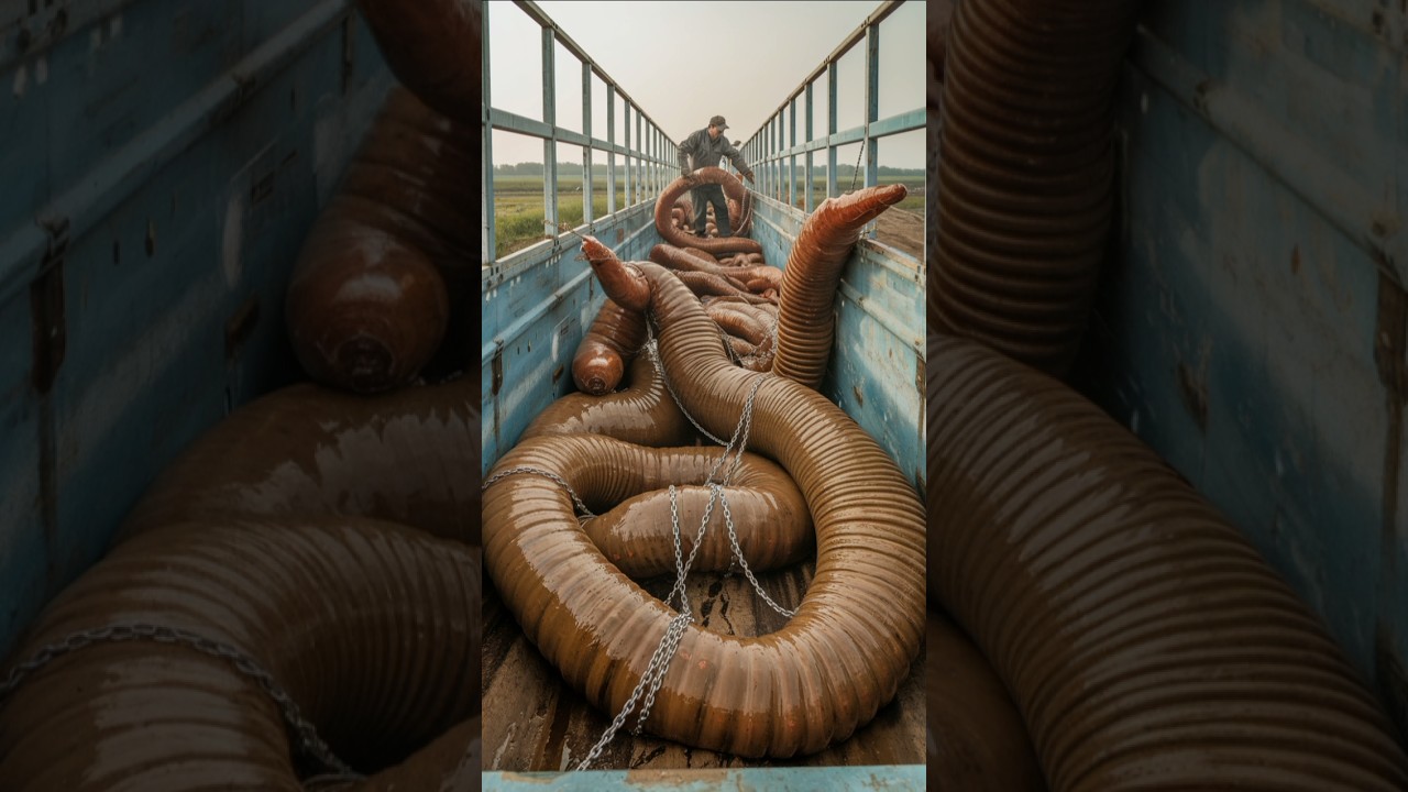 Catching Giant animal cought #ai #animals #shorts #worms #caterpillars