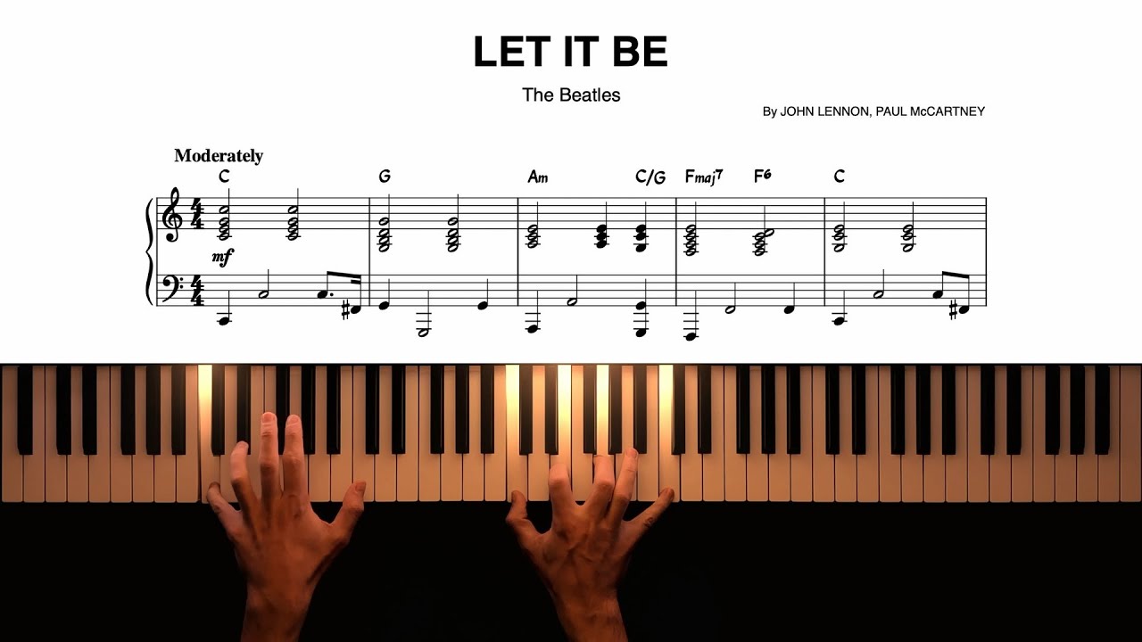 The Beatles − Let It Be − Piano Cover + Sheet Music