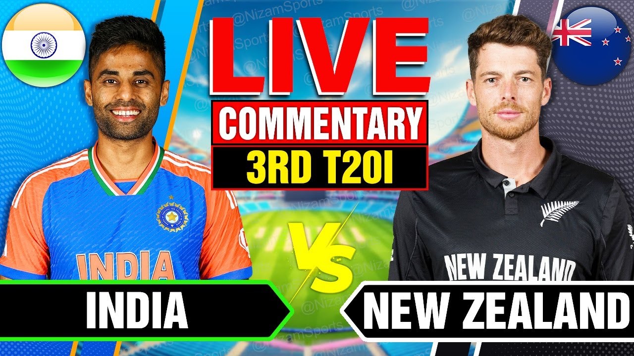 🔴Live: India vs New Zealand | 3rd T20I | Live Cricket Score & Commentary