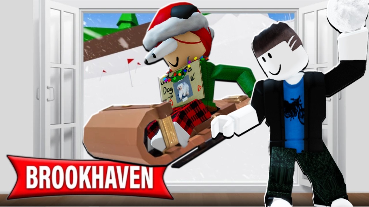 SZÁNKÓ VERSENY!  ❄️ - Brookhaven - Roblox Immuval! (2025 Karácsonyi Update)