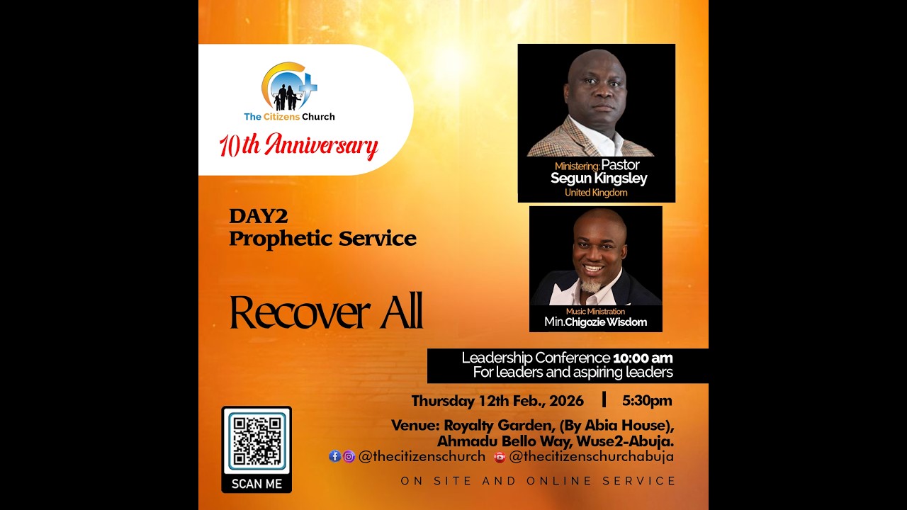 Recover All – Pastor Segun Kingsley & Minister Chigozie Wisdom