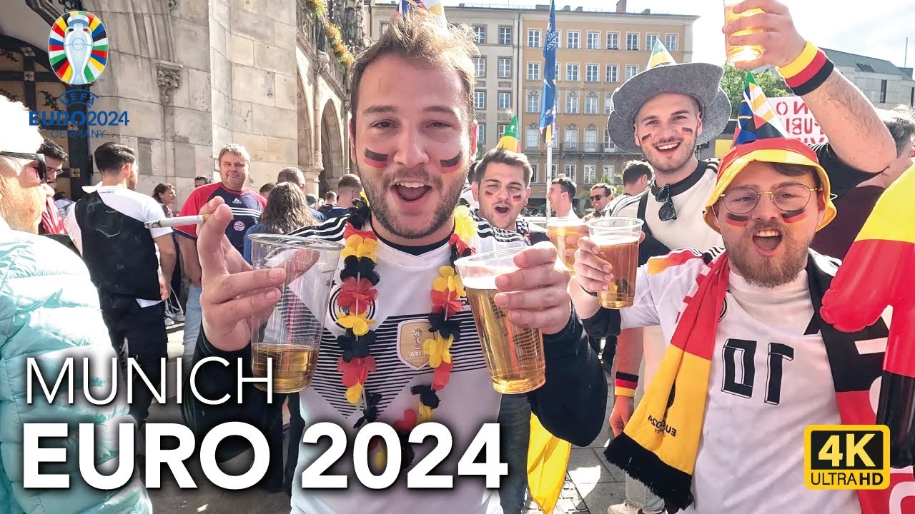 Munich, Germany 🇩🇪 - Euro 2024 - Scotland and German Fans Bring the Party