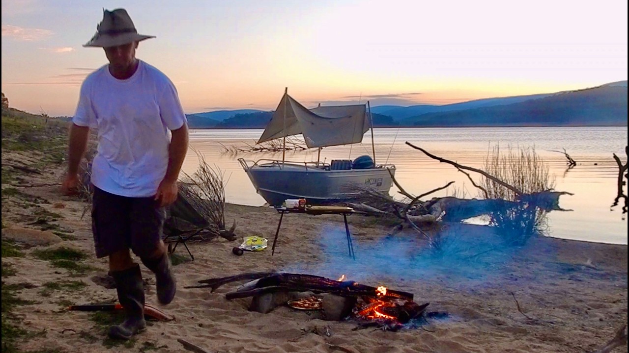 YABBIE DAYS.. Boat Camping An Australian Alpine Lake..