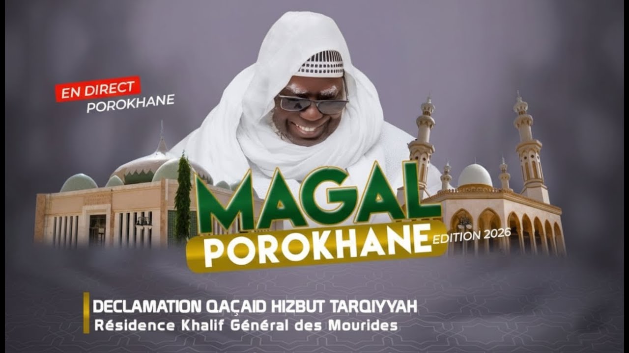 🔴 EN DIRECT Porokhane | Déclamation de Qaça'id à la Résidence du Khalif Général des Mourides