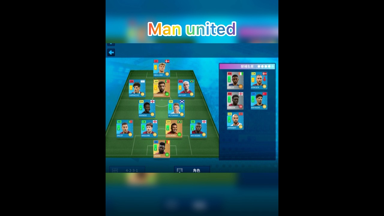 Man united team in DLS 24 ⚽️⚽️⚽️
