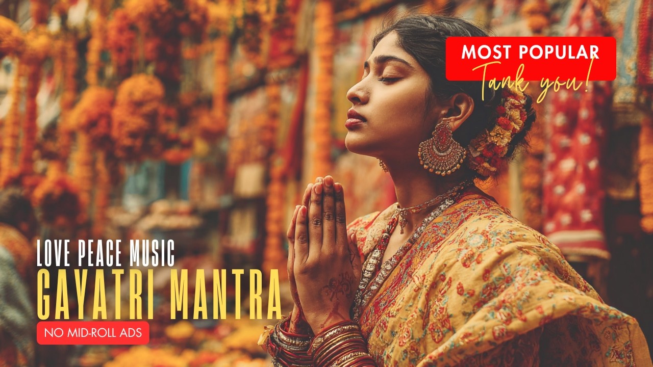Beautiful Gayatri Mantra | Ambient Handpan Meditation for Peace & Clarity 🌸🙏✨