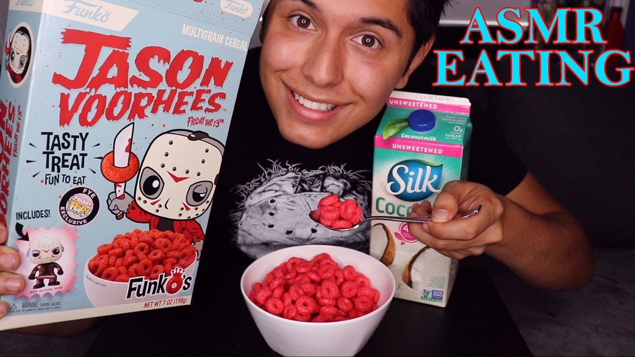 [ASMR] Funko Pop Jason Voorhees Cereal! (Eating Sounds)