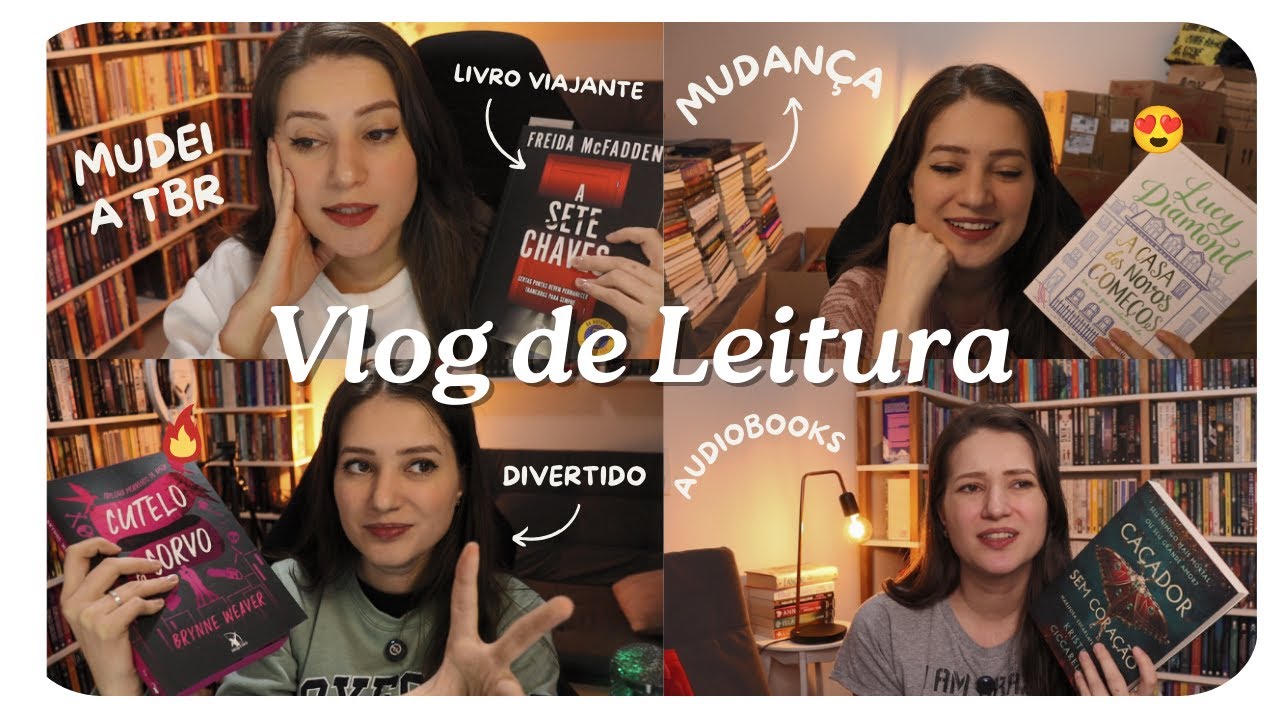 Mudança de apartamento e audiobooks 📦 Vlog de Leitura 