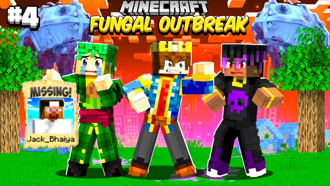 PART 4 - 100 Days In FUNGAL OUTBREAK WORLD in Minecraft 😰
