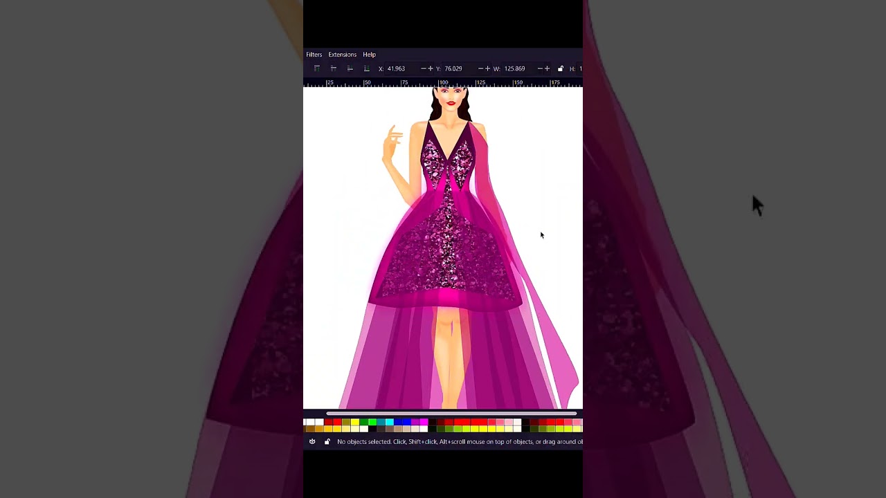 👑😱😱Digital fashion illustration 