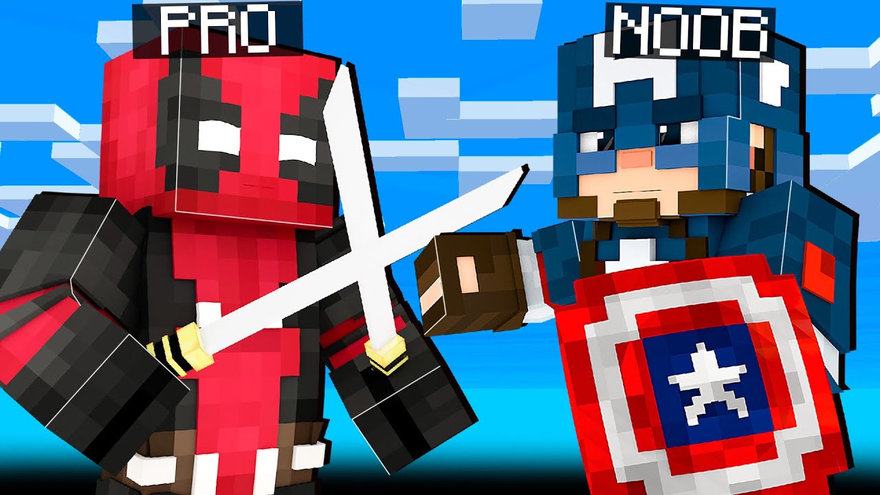 WALKA SUPERBOHATER&Oacute;W - MINECRAFT PRO VS NOOB 2