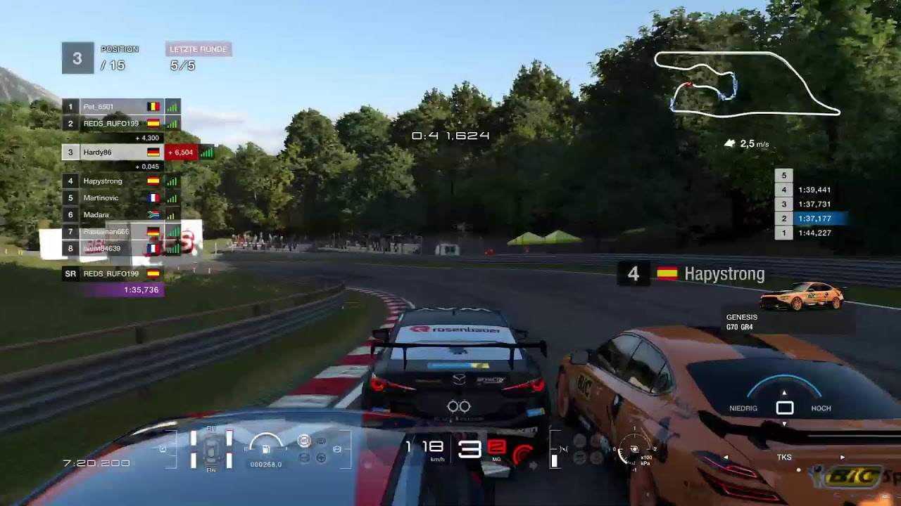 Gran Turismo 7 Online Rennen Deep Forest Raceway 5 Runden Gr.4