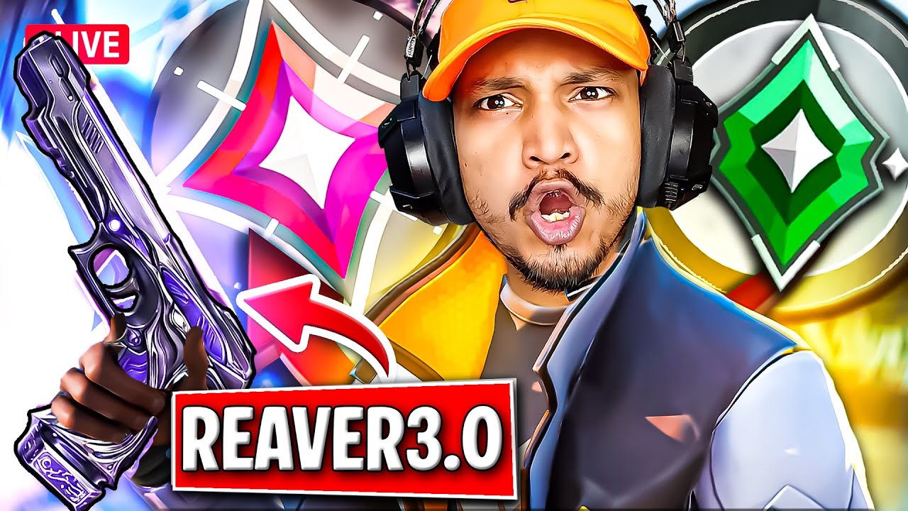 🔴REAVER 3.0 NEW GUN SKIN WITH BUTTERFLY KNIFE |VALORANT LIVE INDIA| 