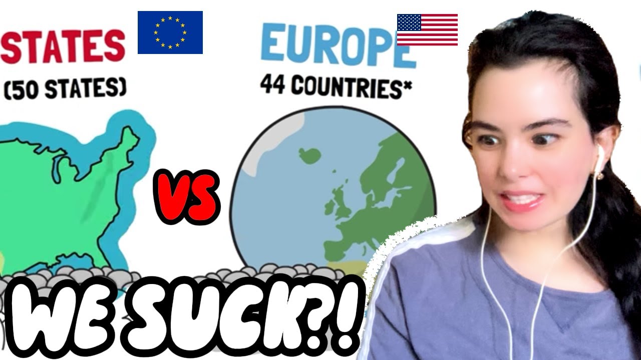 American Girl Reacts to How Do Europe & The United States Compare?